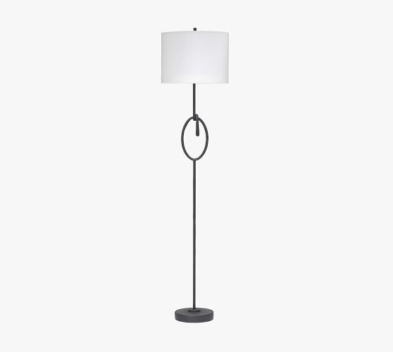 pottery barn rope floor lamp