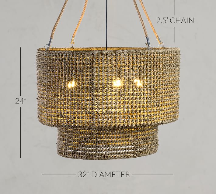 pottery barn drum pendant