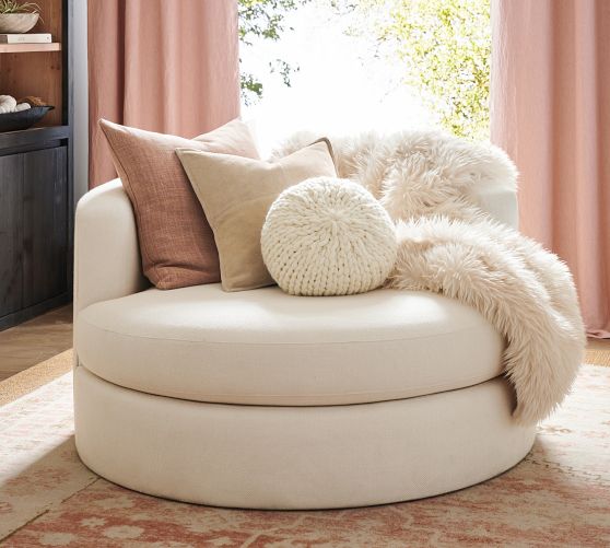 balboa upholstered swivel armchair