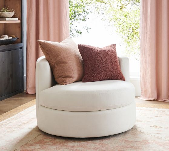 balboa upholstered swivel armchair