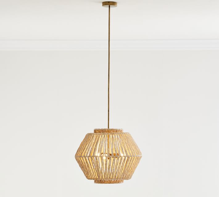 abaca woven pendant