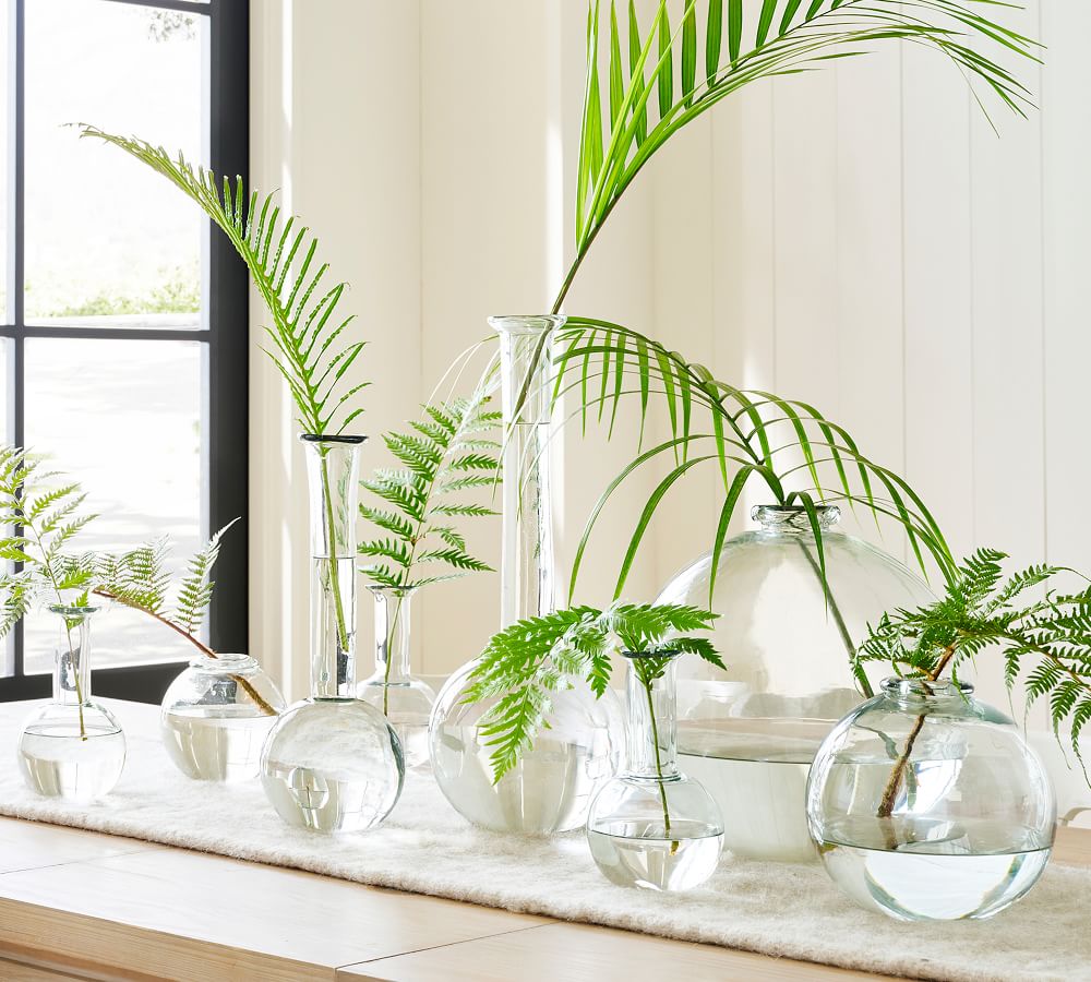 Round Recycled Glass Vases Pottery Barn
