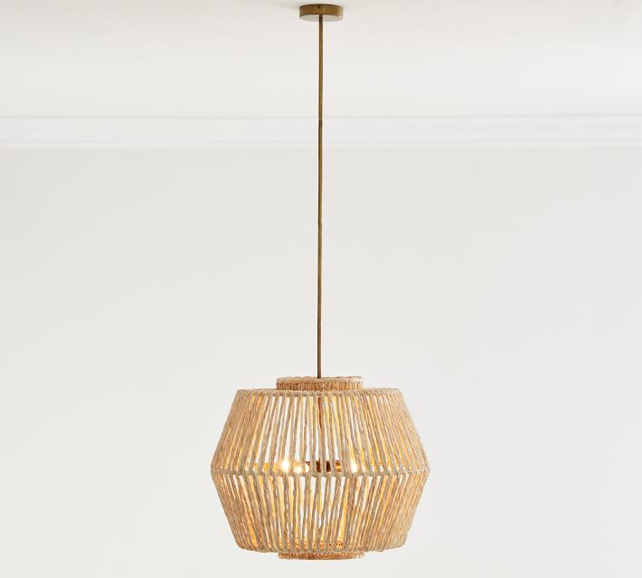 abaca woven pendant