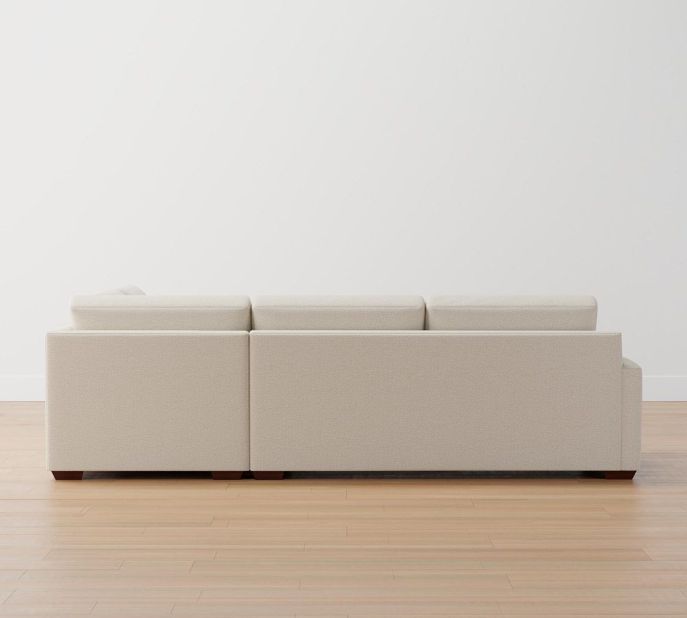 Big Sur Square Arm Upholstered Return Bumper Sectional Pottery Barn