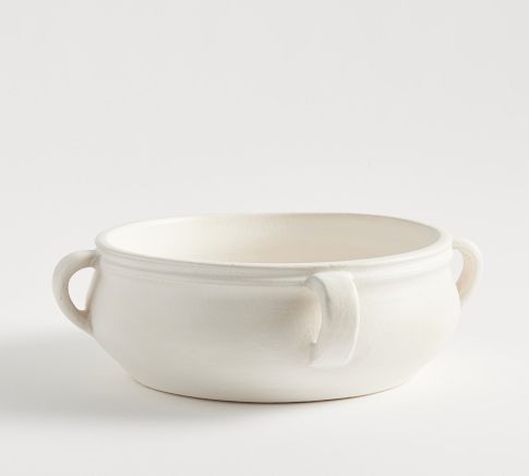 Joshua Ceramic Bowl, Large - White