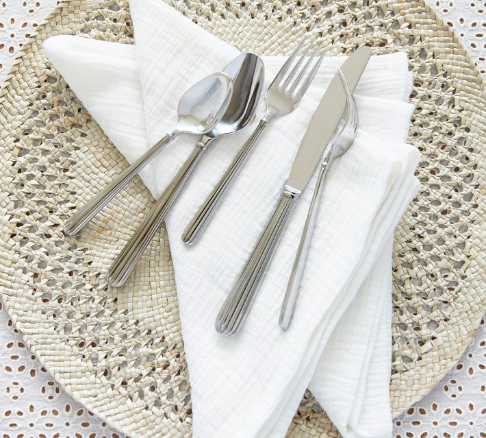 Monique Lhuillier Rivoli 5Piece Flatware Set Pottery Barn