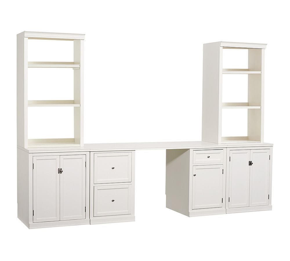 Logan Small Office Suite with Doors & Glass Towers, Office Desk