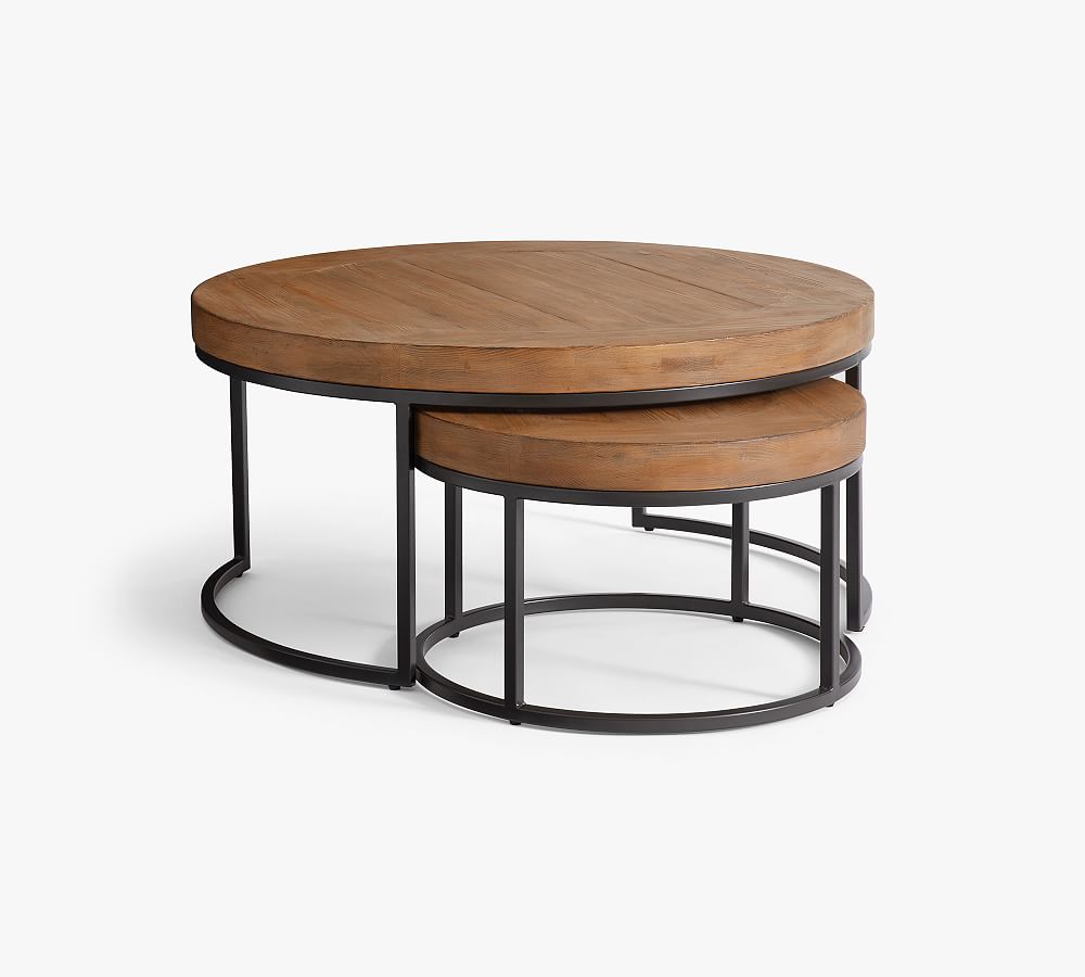 Malcolm Round Nesting Coffee Tables Pottery Barn