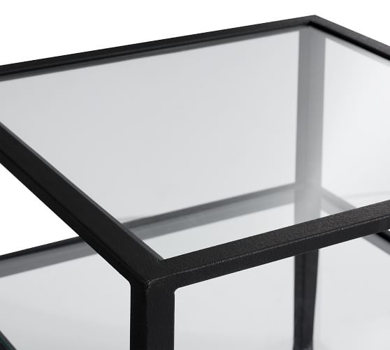 glass top bunching tables