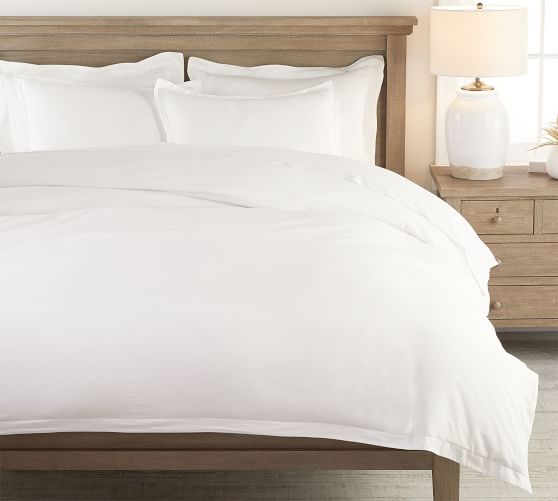 Washed Sateen Duvet Cover | Pottery Barn