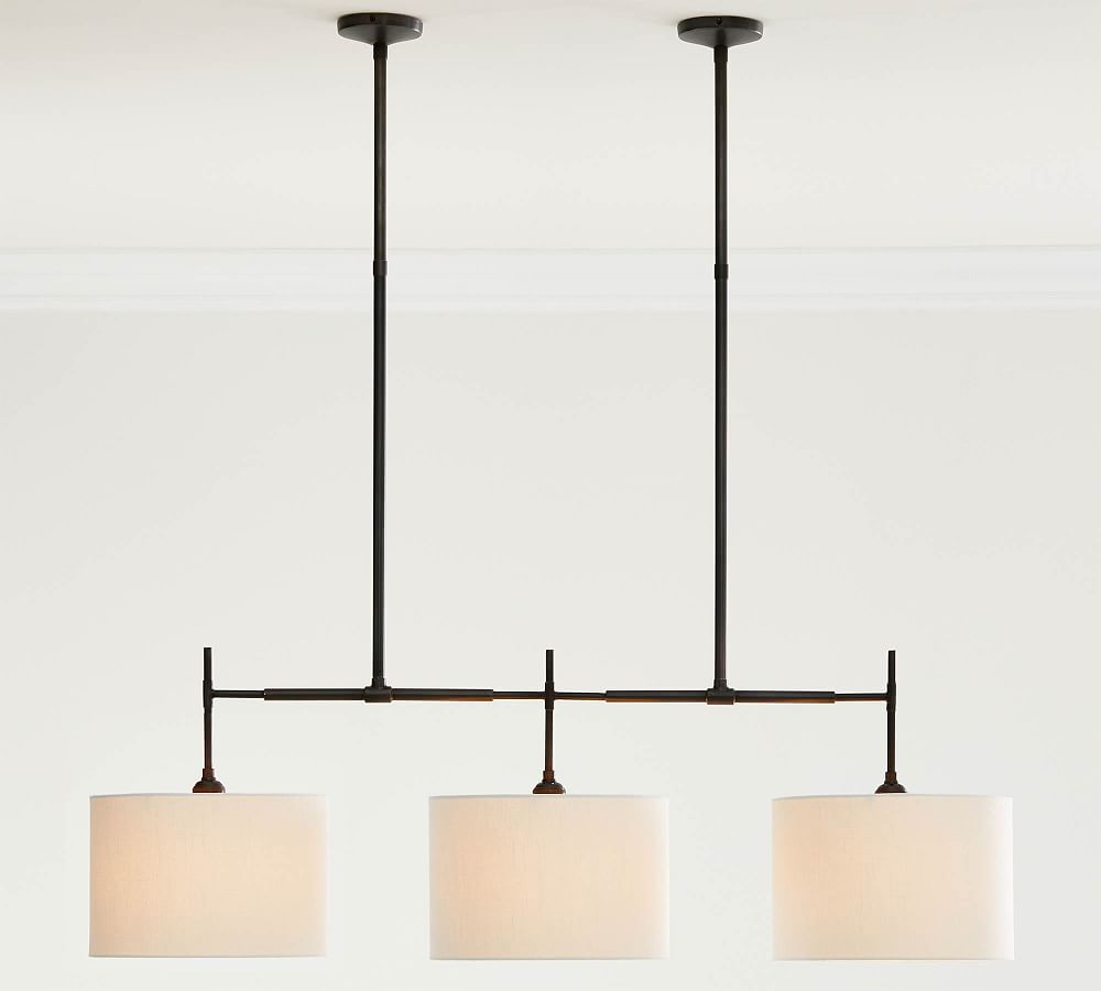 pottery barn linear chandelier