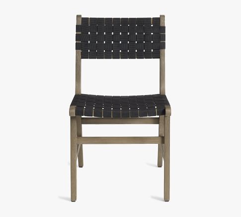 Abbott FSC® Acacia Woven Dining Chair, Grey Wash