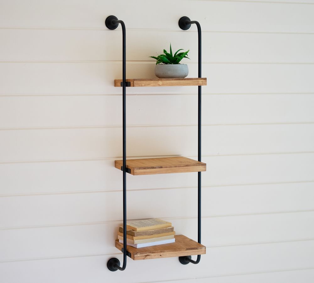 Hamlin Shelf Wooden Ladder Pottery Barn