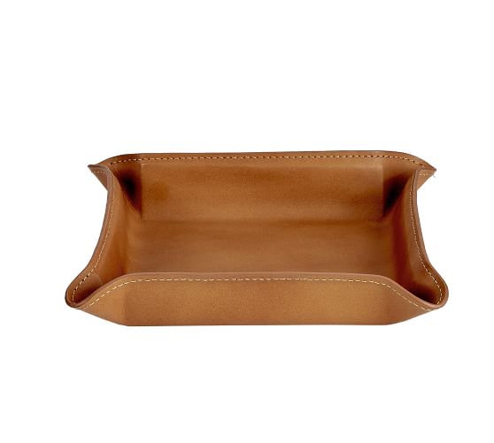 Marlo Leather Catchall | Pottery Barn