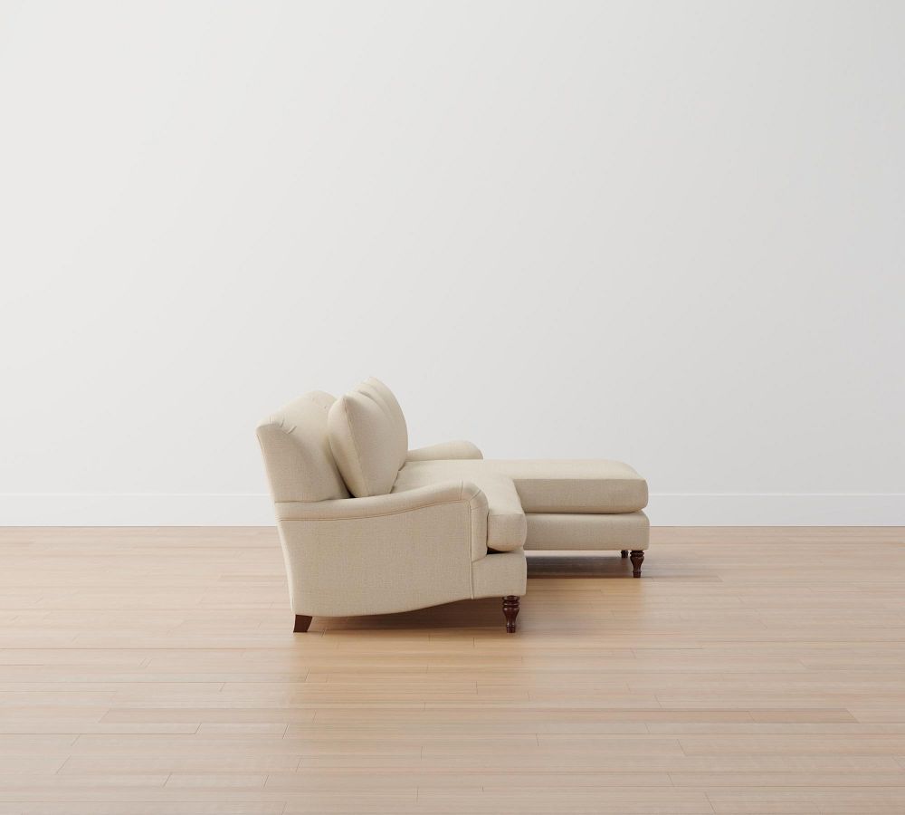 Carlisle English Arm Upholstered Sofa Chaise Sectional Pottery Barn