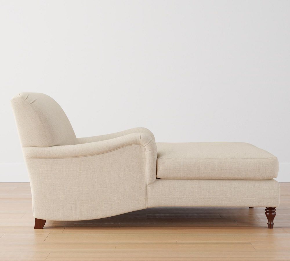 Carlisle English Arm Upholstered Tightback Chaise Pottery Barn