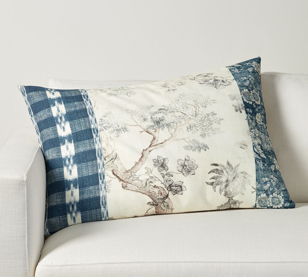 Orla Printed Lumbar Pillow Pottery Barn
