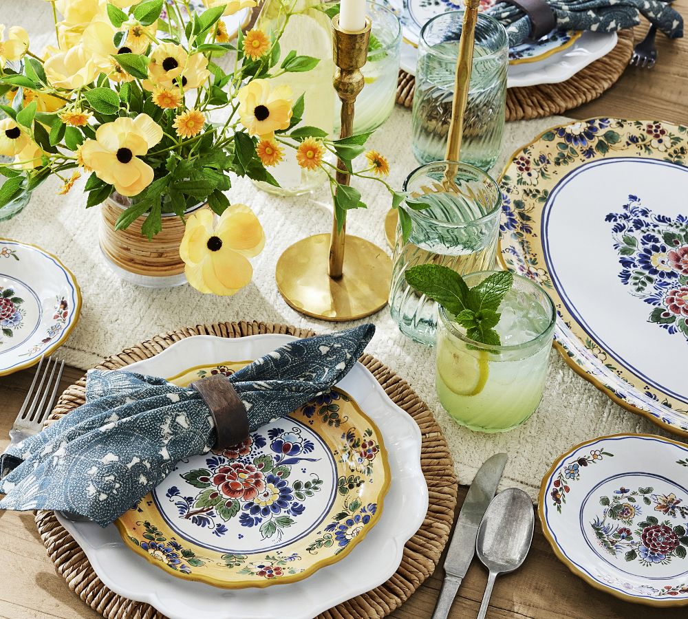 Poconos Hammered Taper Candleholders Set of 3, Brass Pottery Barn