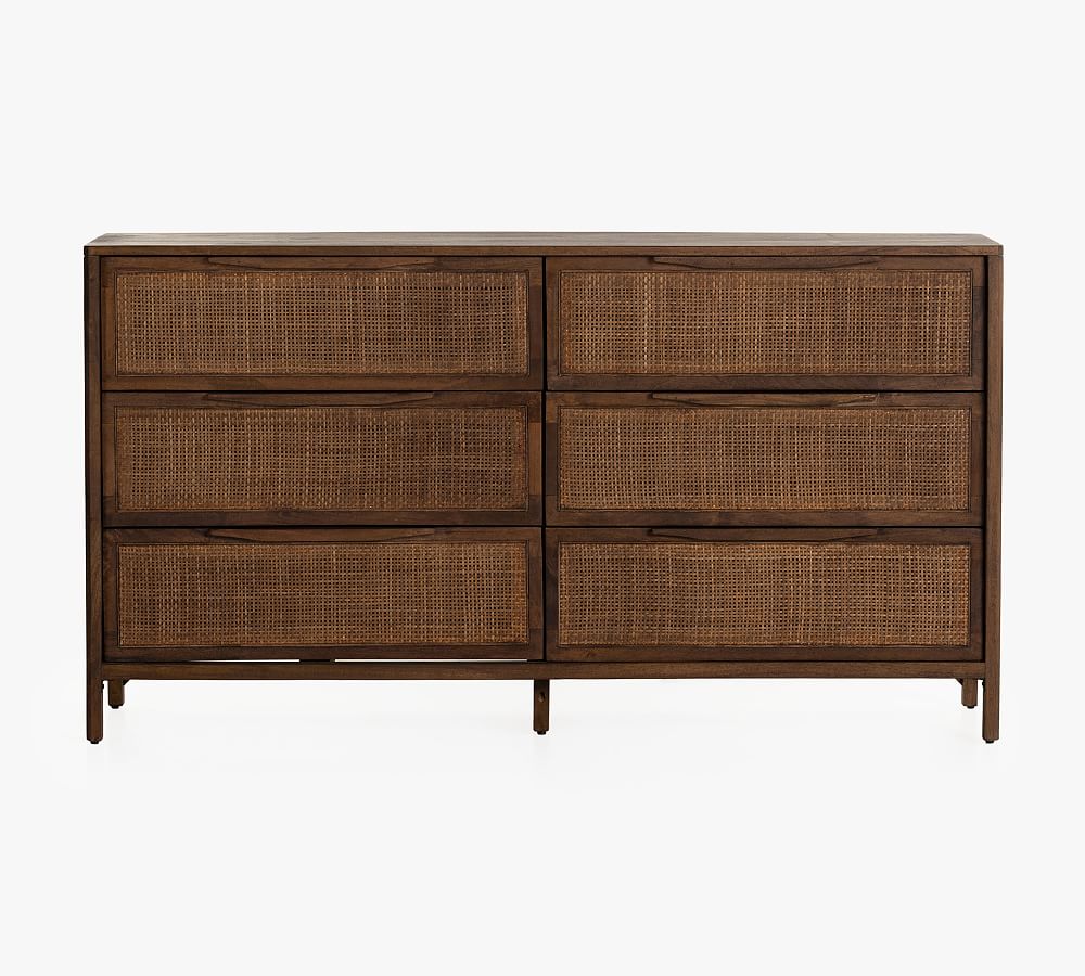 Dolores 6-Drawer Cane Dresser | Pottery Barn