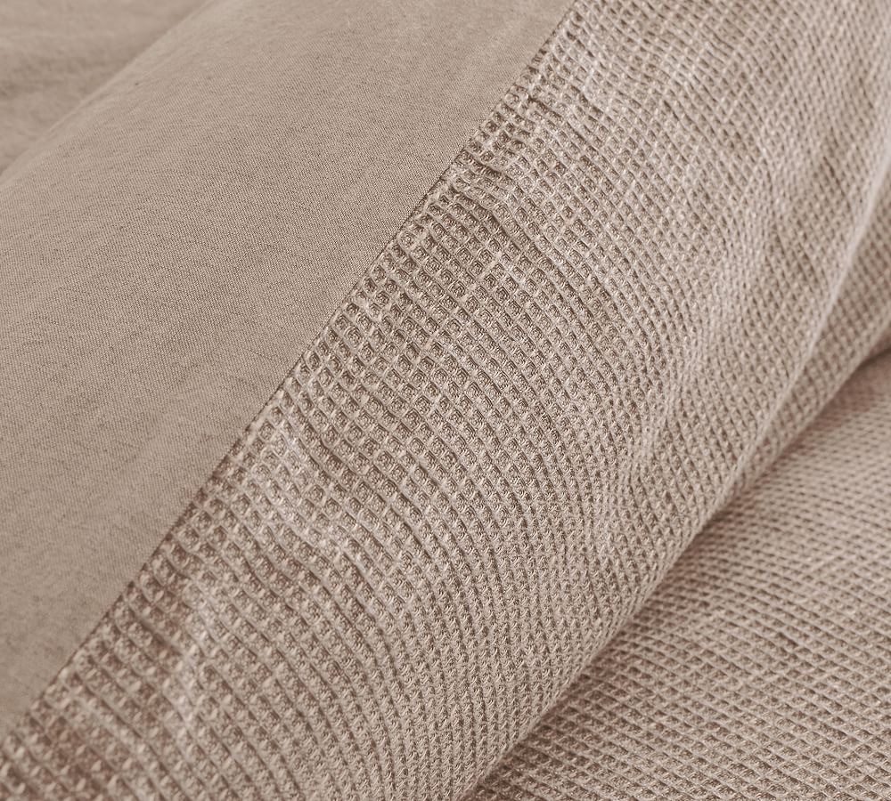 Belgian Flax Linen Waffle Duvet Cover Pottery Barn