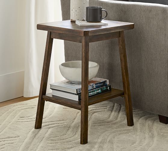 pottery barn white side table