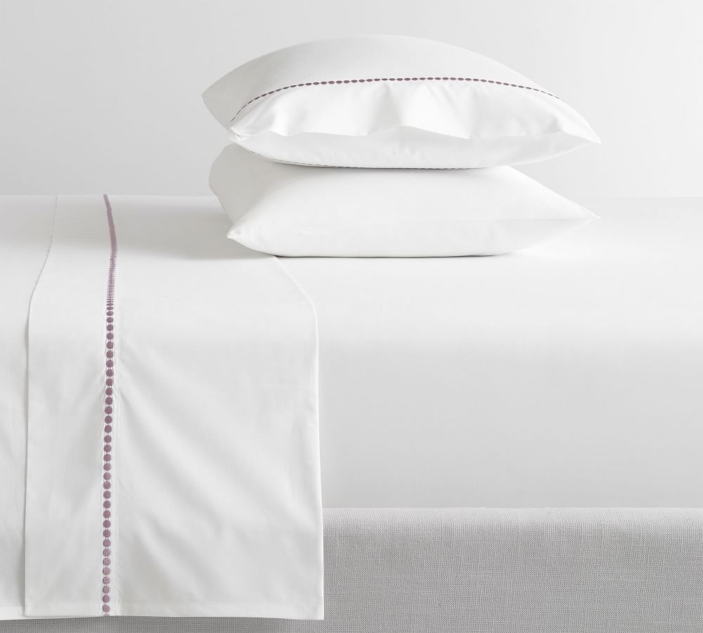 Pearl Organic Percale Sheet Set Pottery Barn