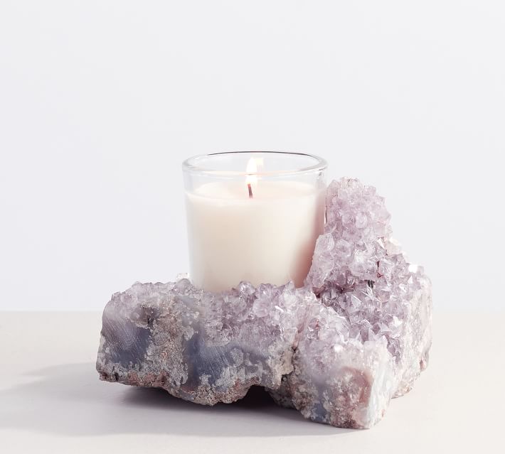 amethyst tea light