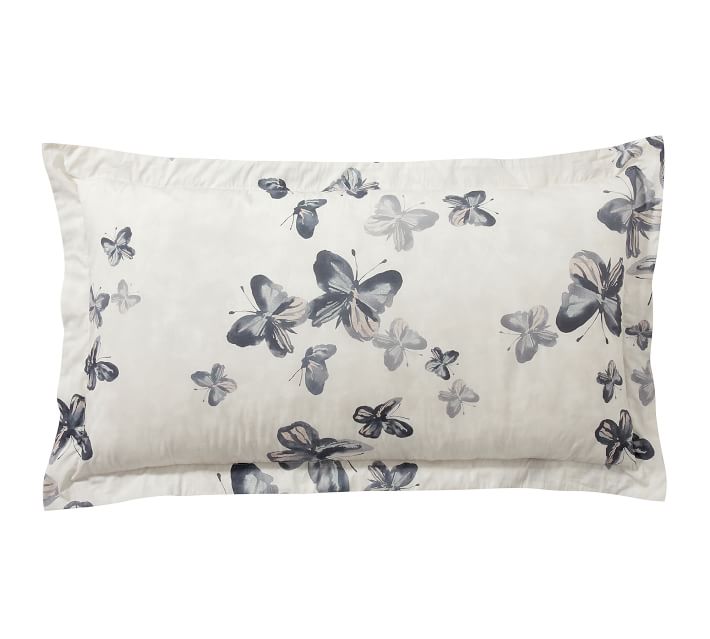 Butterfly Kisses Organic Percale Sham | Pottery Barn