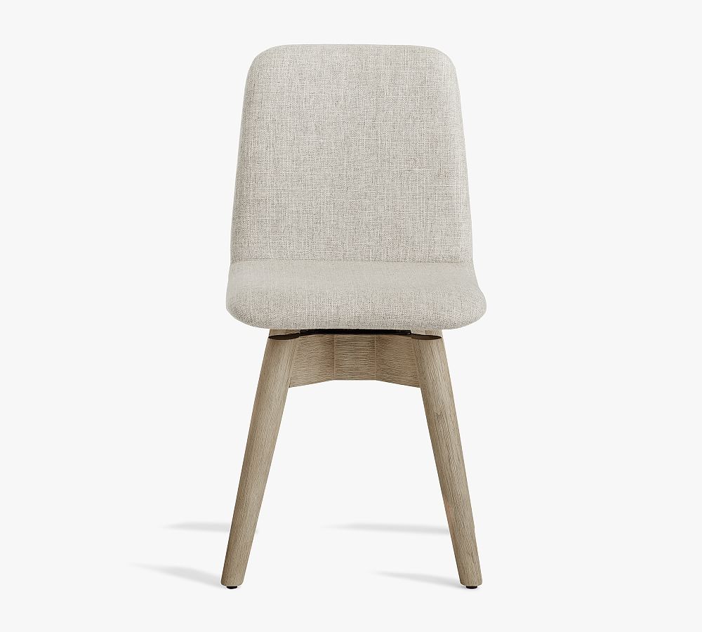 Zoe Upholstered Swivel Desk Chair Pottery Barn