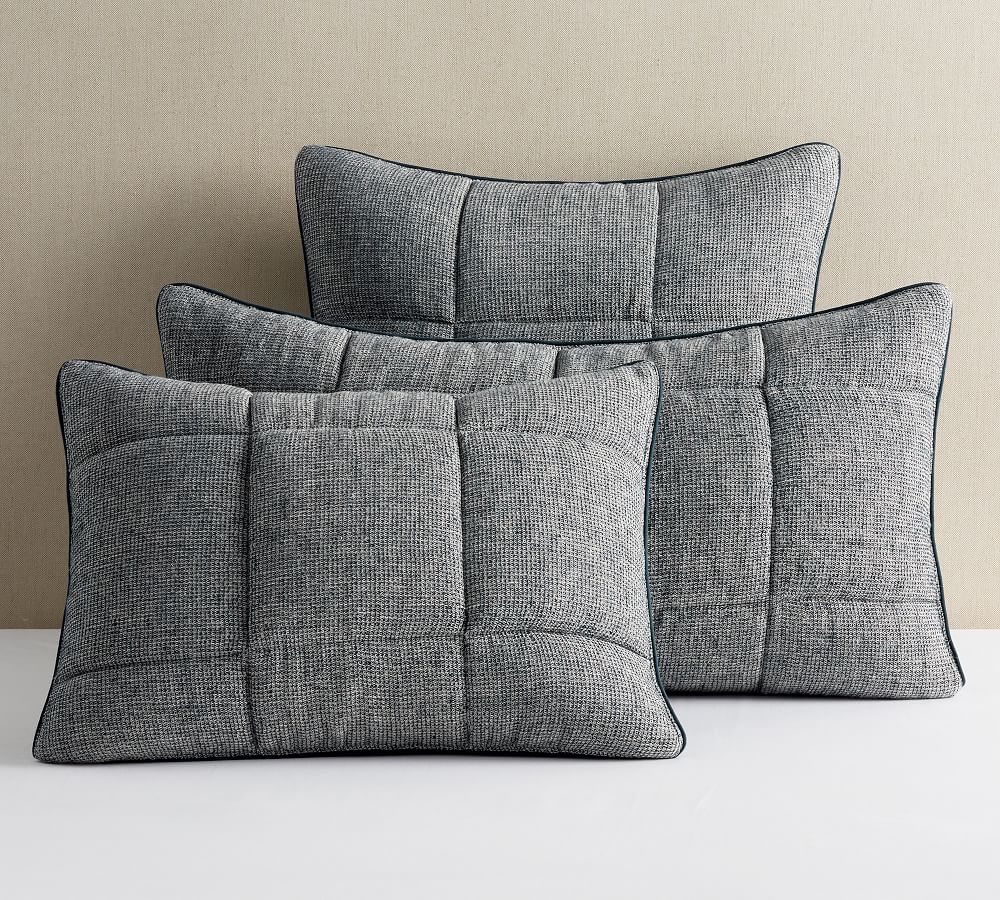 Belgian Flax Linen Waffle Comforter Sham Pottery Barn