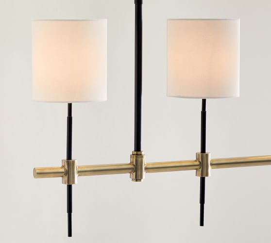 pottery barn linear chandelier