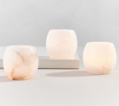 alabaster tea lights