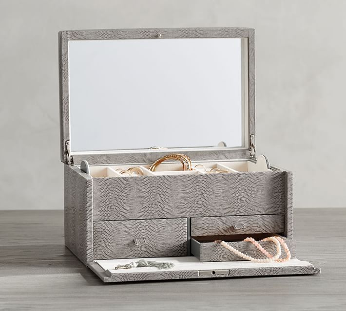 pottery barn extra large jewelry box