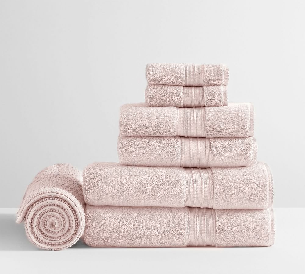 Hydrocotton Organic Towel Bundle With Bath Mat Set of 7 Pottery Barn