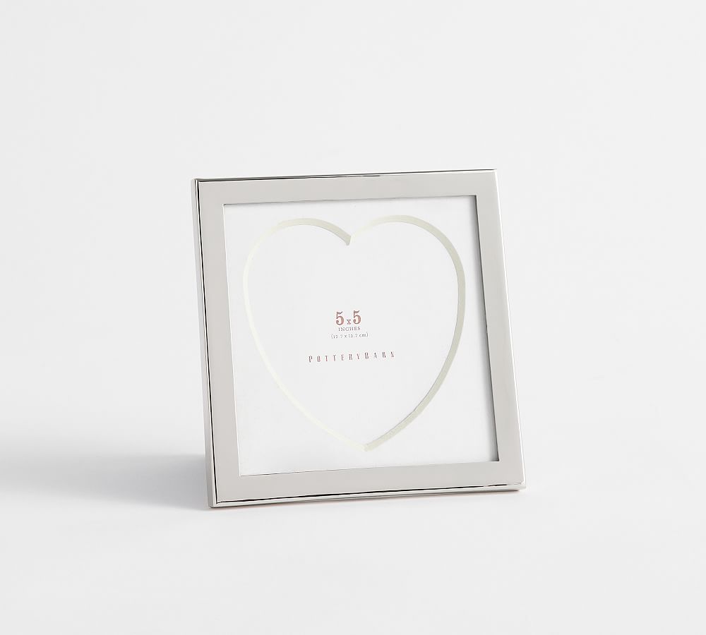 Modern Silver Heart Picture Frame Pottery Barn