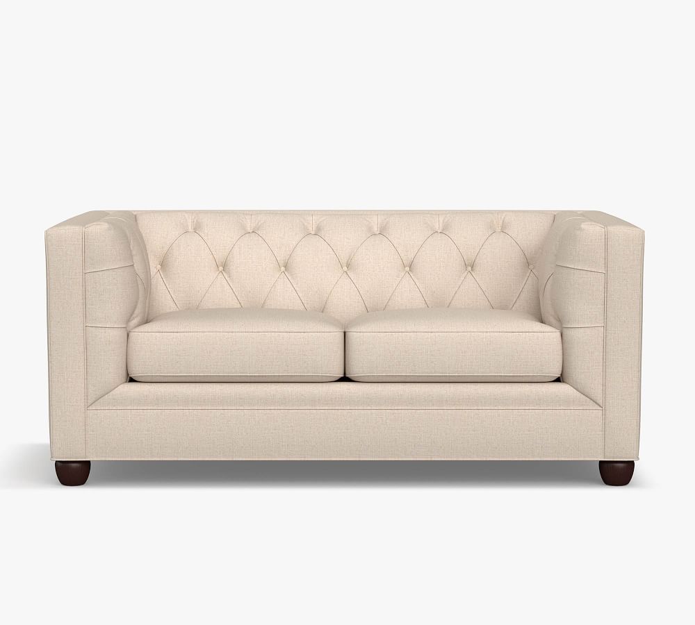 Chesterfield Square Arm Fabric Sofa Pottery Barn