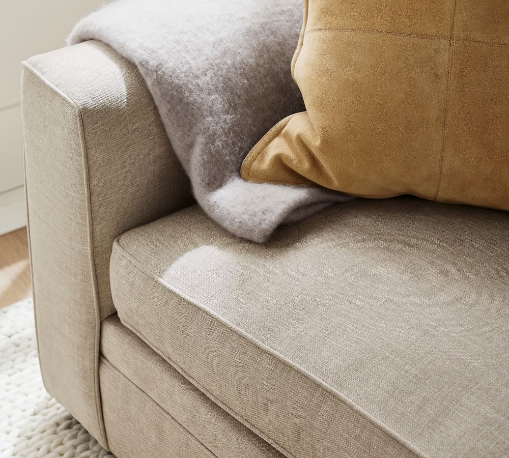 Pearce Square Arm Upholstered 3Piece LSectional with Wedge Pottery Barn
