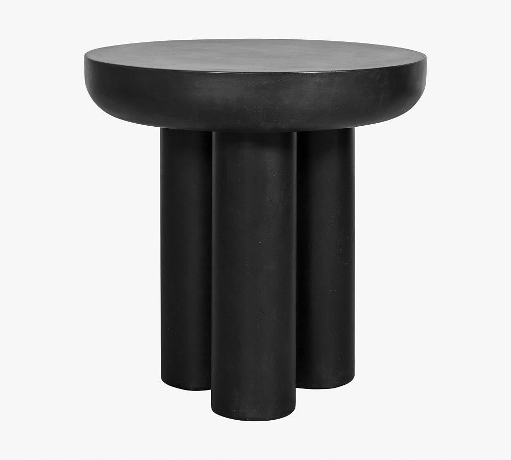 Alina Round Concrete Side Table Pottery Barn