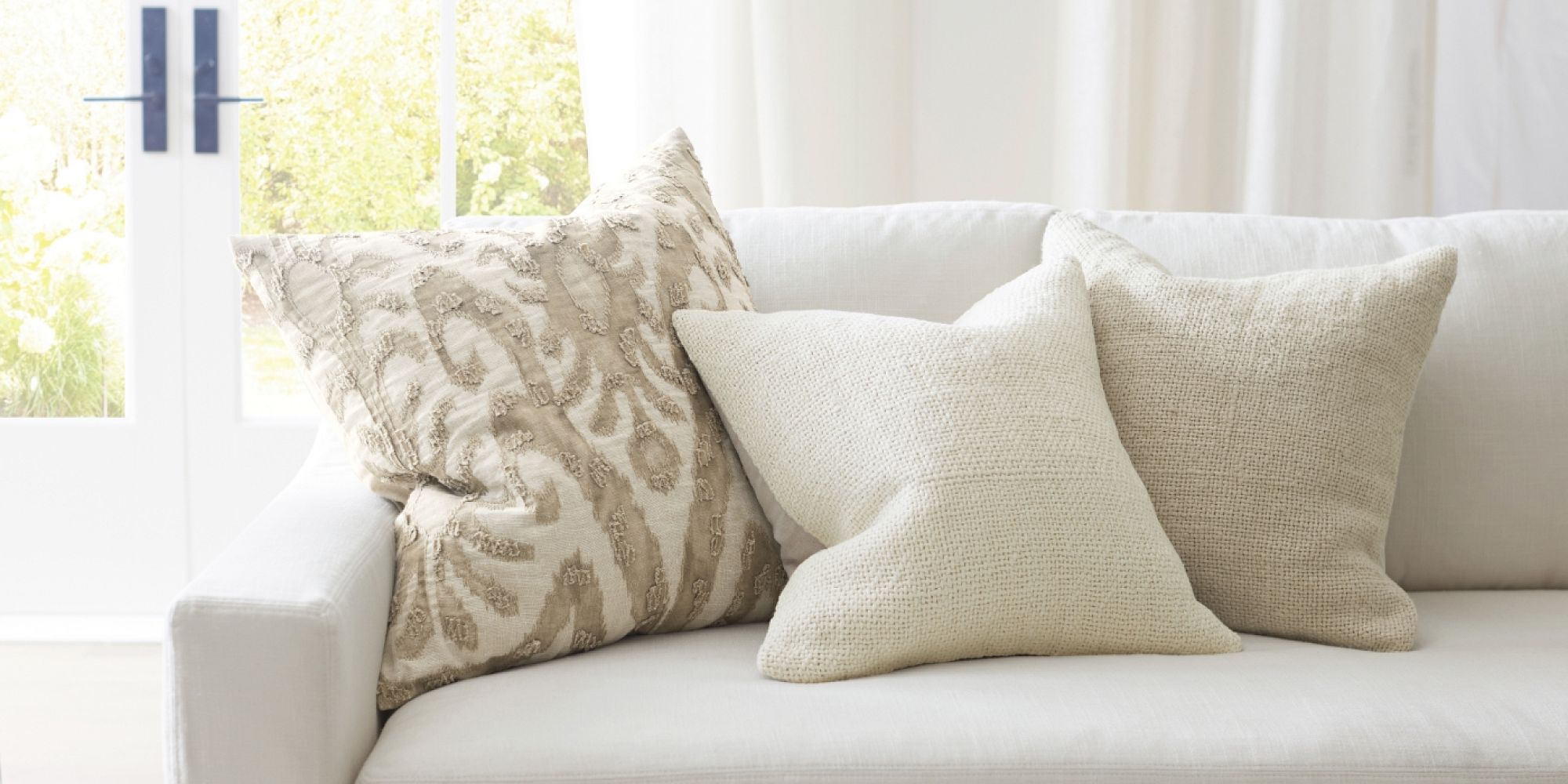 Faye Linen Textured Pillows Pottery Barn
