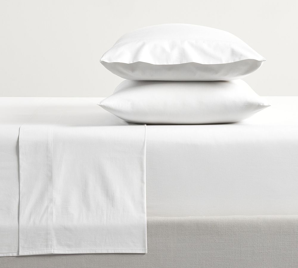 Everyday Percale Sheet Set, king, soft gray