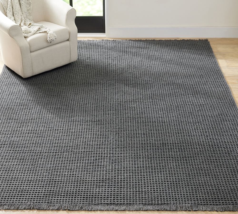 Cozy Waffle EcoFriendly Performance Rug Pottery Barn