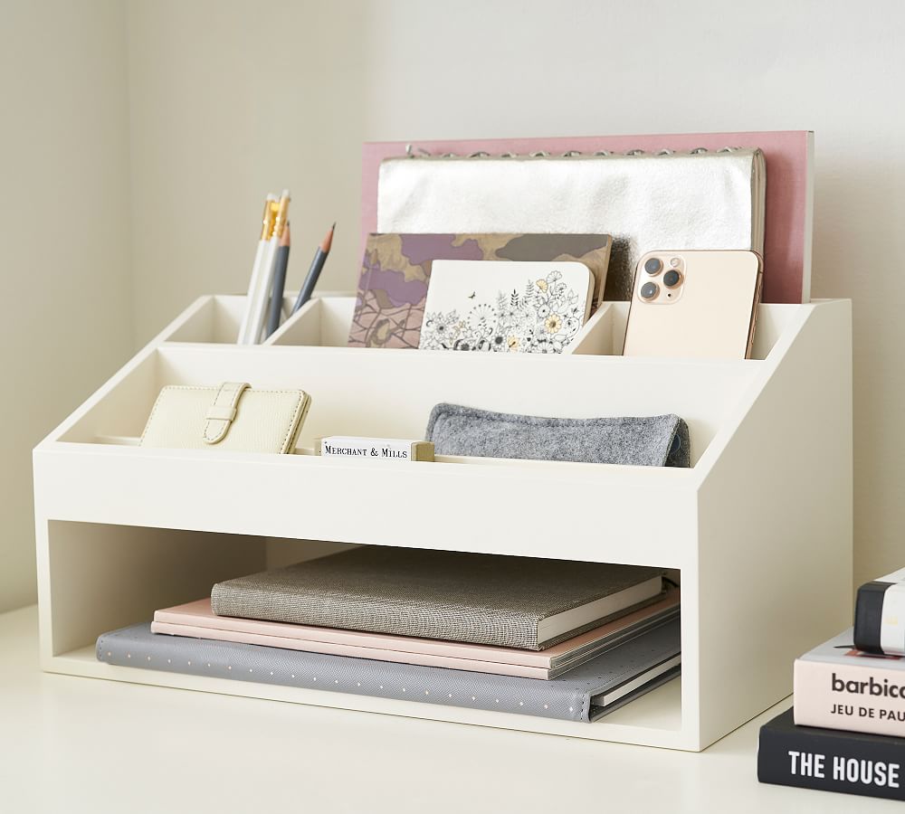 pottery barn desktop organizer