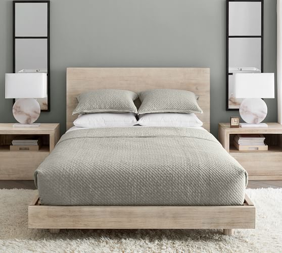 platform bed with headboard full