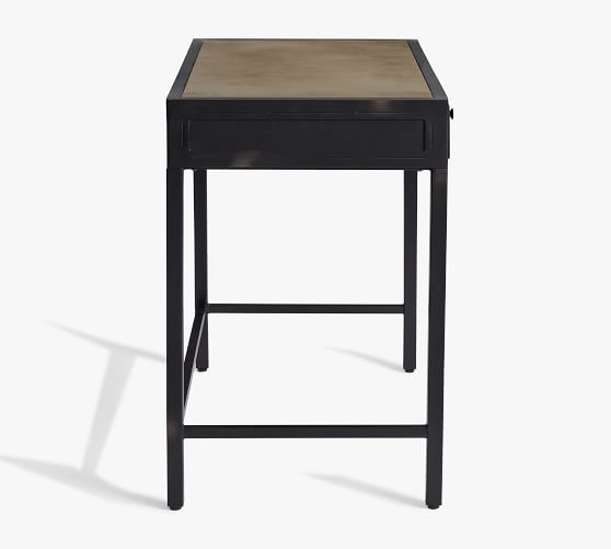 metal writing desk with drawers