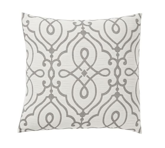 Genevieve Scroll Jacquard Cotton Sham | Pottery Barn