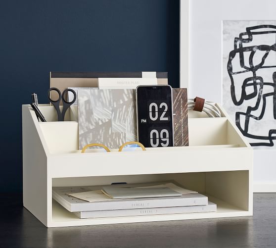 pottery barn desktop organizer