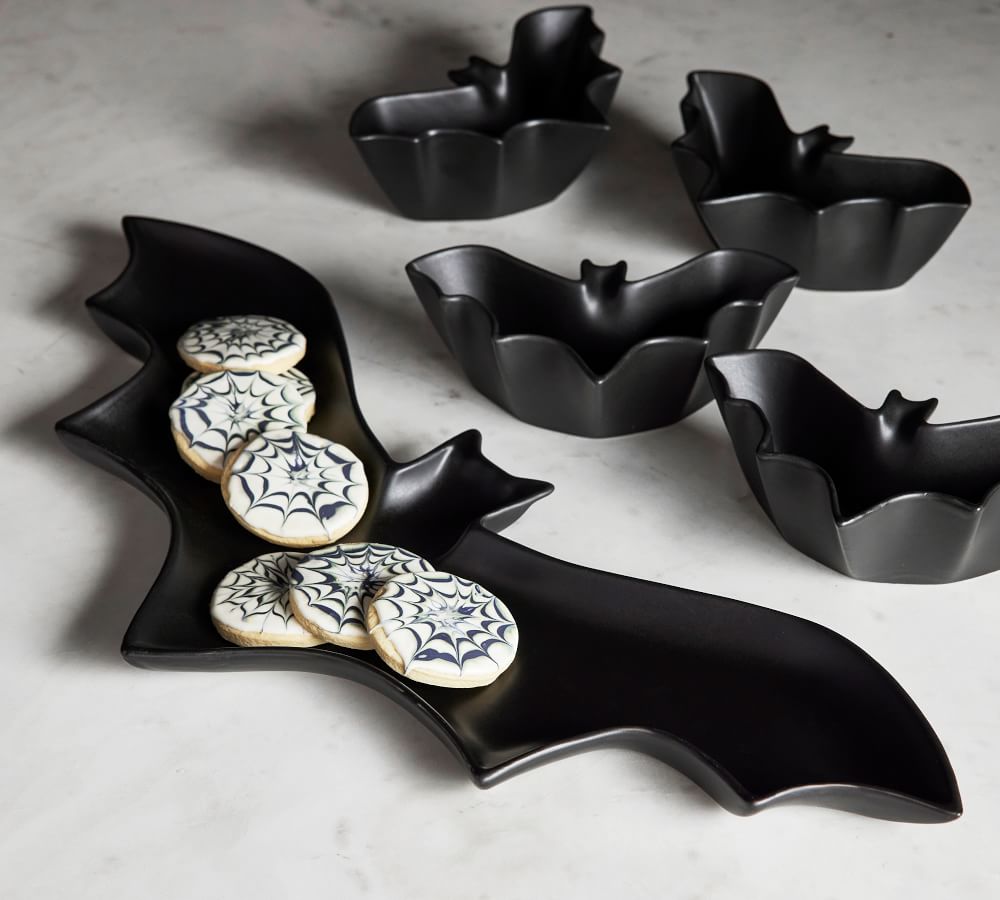 Bat Shaped Stoneware 5-Piece Serving Set