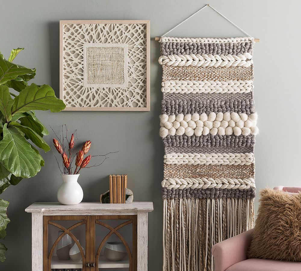 Anna Handwoven Jute Wall Art Pottery Barn