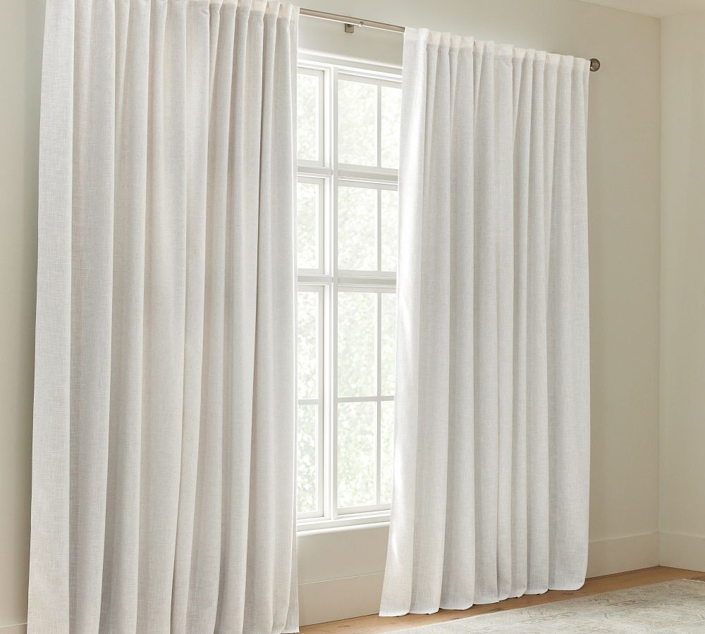 Brixton Textured Curtain - Set of 2 | Pottery Barn