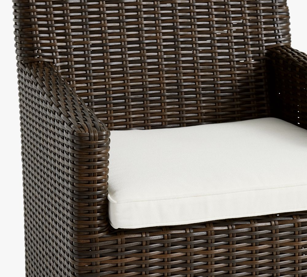 Torrey AllWeather Wicker Swivel Dining Chair Pottery Barn